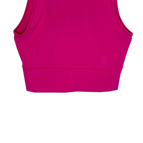 Lululemon 12 Womens Power Pivot Tank Top Hot Pink Reversible *flaw - Picture 6 of 9